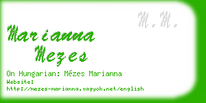 marianna mezes business card